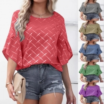 New Women's Loose Relaxed Ruffle Sleeve Top T-shirt OZN0892