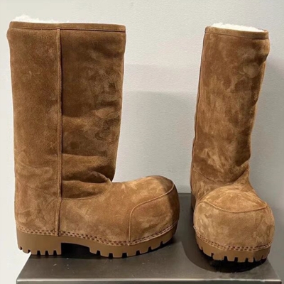 Big headed snow bread boots with thick soles that rise below the knee high cotton boots S823803644191-1