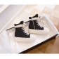 Platform high-top shoes women's side zipper canvas lace-up casual sneakers platform shoes S62988510163