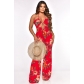 Beach Resort Lace Up Sexy Jumpsuit Q22Y8113