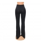 Women's Fashion Sexy Tight Sports Casual Hollow Flared Trousers XM1257