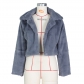Loose faux fur cardigan short jacket down jacket G0154