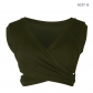 Women's sleeveless strapping with exposed navel short pullover vest for women's outerwear and inner layering top LY8137