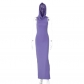 Fashion Solid Hooded Back Split Sleeveless Dress D3312010A