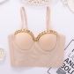 Gold chain design and a sense of niche strap vest for trendy women with exposed navel and fishbone bra, wearing a personalized top externally KNN8052