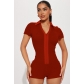 Sexy Fashion Colored Ding Collar Thread Jumpsuit YD8744-H6