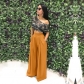 Personalized speaker pants, wide leg casual pants, autumn and winter wide leg pants S2018