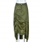 Drawstring pleated street trendy skirt 9131DD