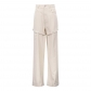 Casual pants with detachable high waisted straight leg pants and wide leg pants CK10264T