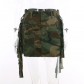 Sexy slim fitting high waisted irregular camouflage denim short skirt YJ23181DG