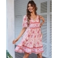 Bohemian Leisure Resort Dress Summer Print Small Fresh Skirt D2223018