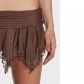 Sexy Double Lace Irregular Low Waist Mini Skirt GL6671