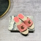 Grass embroidered letters flat bottomed women's shoes 703374624898A