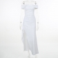 Off Shoulder Split Dress JY23452
