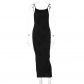 3D Line Sexy Slim Fit Dress with Strap D1992006