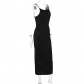 3D Line Sexy Slim Fit Dress with Strap D1992006