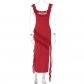 Spliced Style Split Dress D1992300