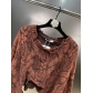 Round Neck Long Sleeve Washed Hole Loose Street Trendy Lazy Sweater CDM740527860146