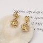 Vintage long circular earrings A731006860380