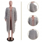 Women's tassel knitted jacket TS1282