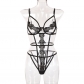 Sexy women's hollow out perspective lingerie fun set S182