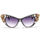 Colored rhinestone cat eye sunglasses A597827782652