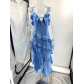 Sexy Strap Irregular Solid Color Dress J753112908489