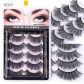 6D synthetic fiber three-dimensional multi-layer cross false eyelashes A801172997472