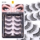 6D synthetic fiber three-dimensional multi-layer cross false eyelashes A801172997472