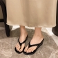 Slope heel height increasing flip flops S798777899283