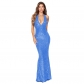 Sleeveless backless dress with neck hanging sequin fish tail dress R9162